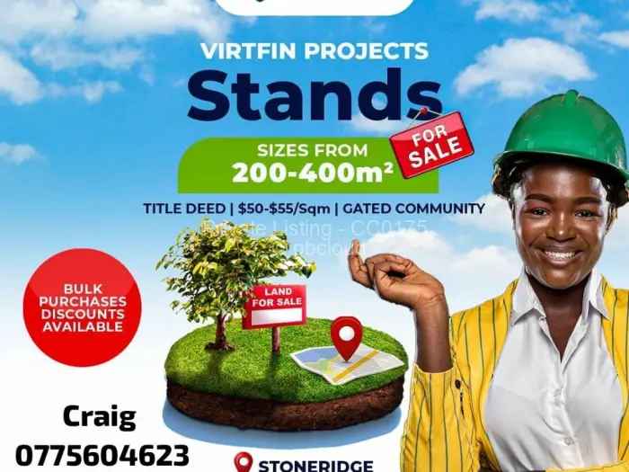 Residential Stand for Sale in Stoneridge, Harare