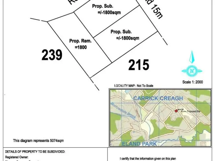Residential Stand for Sale in Carrick Creagh Estate, Harare