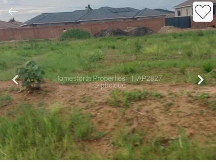 Residential Stand for Sale in Sandton Park, Harare