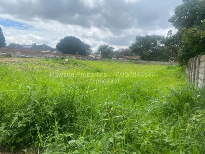 Residential Stand for Sale in Parktown, Harare