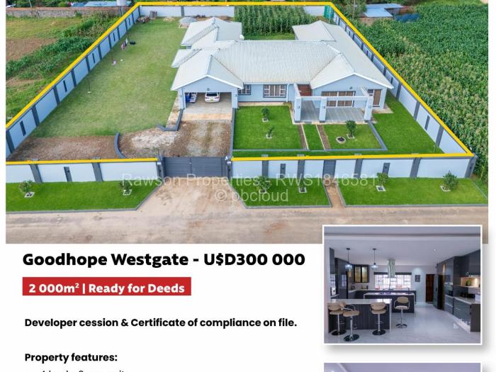 4 Bedroom House for Sale in Westgate, Harare