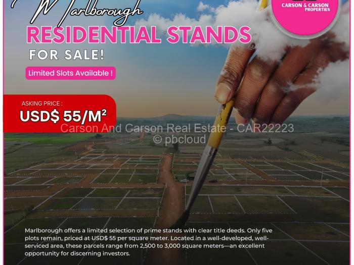 Residential Stand for Sale in Marlborough, Harare