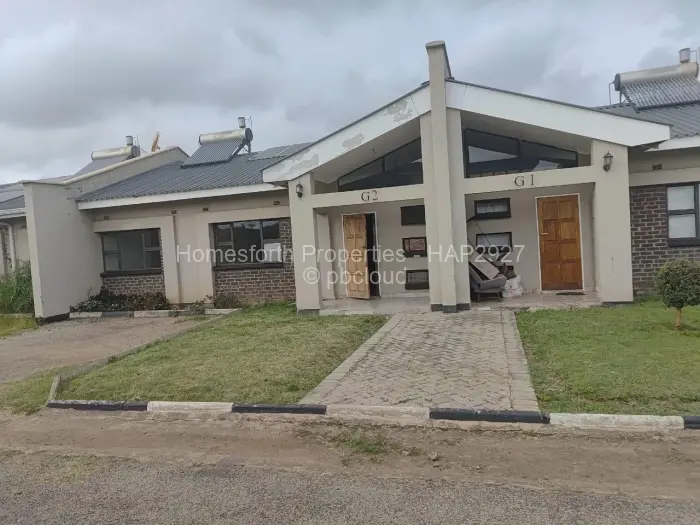 2 Bedroom Cottage/Garden Flat for Sale in Madokero Estates, Harare