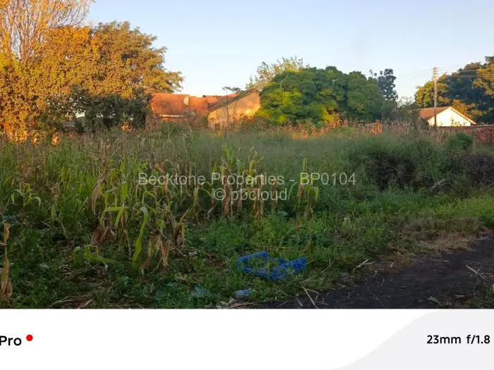 Residential Stand for Sale in Selbourne Park, Bulawayo