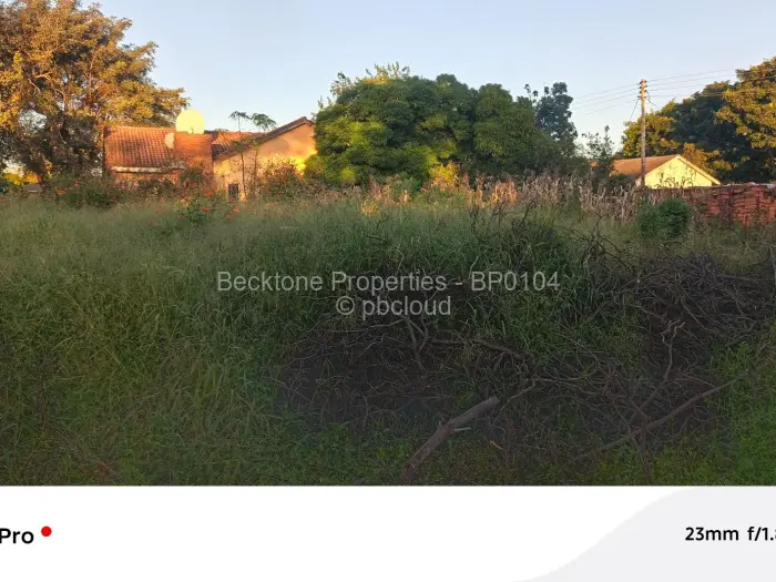 Residential Stand for Sale in Selbourne Park, Bulawayo