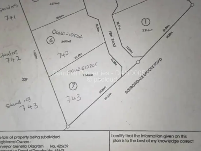 Residential Stand for Sale in Borrowdale Brooke, Harare