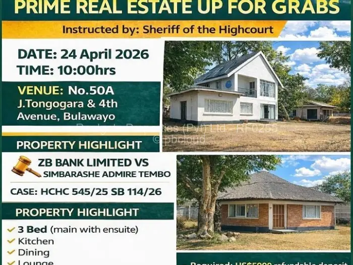 House for Sale in Bulawayo City Centre, Bulawayo