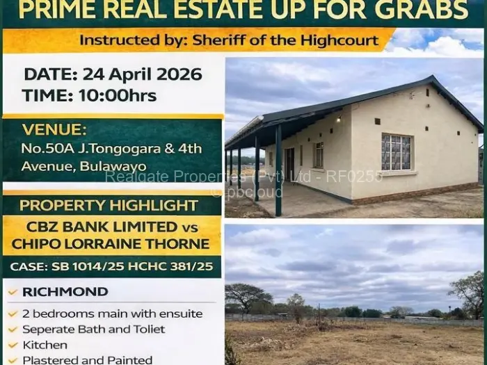 House for Sale in Bulawayo City Centre, Bulawayo