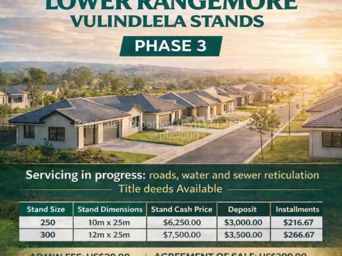 Residential Stand for Sale in Rangemore, Bulawayo