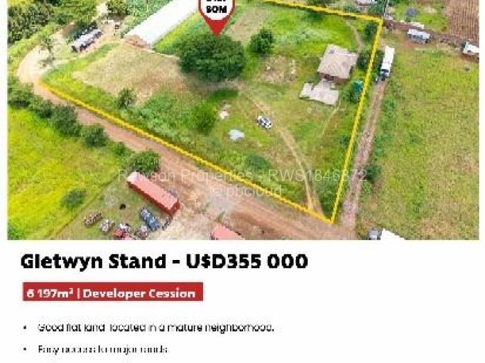 Residential Stand for Sale in Gletwin Park, Harare