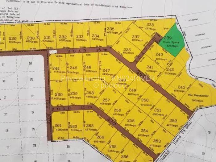 Residential Stand for Sale in Riverside North, Bulawayo