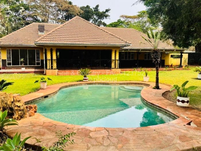 4 Bedroom House to Rent in Mount Pleasant, Harare